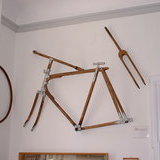 Wooden bike in cycle museum